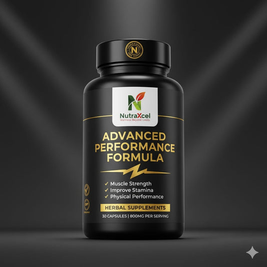 Nutraxcel Advanced Performance Formula | Herbal Supplement for Muscle Strength & Stamina (30 Capsules)
