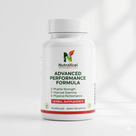 Nutraxcel Advanced Performance Formula – Herbal Supplement for Muscle Strength & Stamina – 30 Capsules (800mg)